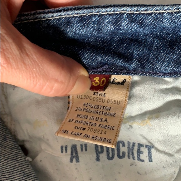 7 For All Mankind rhinestone A pocket jeans - Picture 7 of 7